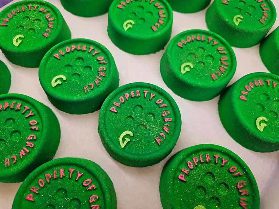 He Who Stole Christmas Button Bath Bomb