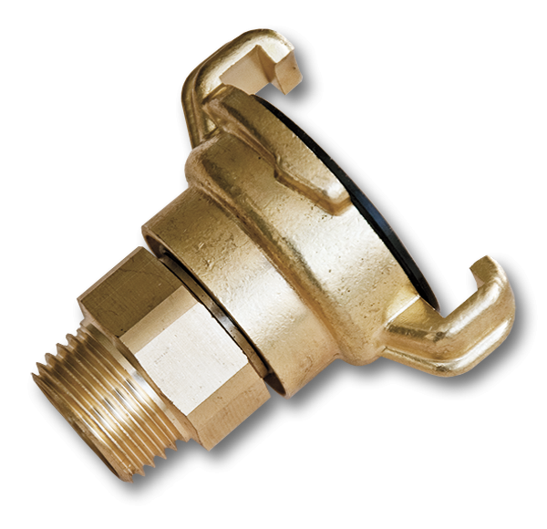 Claw Brass - 1in BSPM Swivel Drip Irrigation Fitting DIY Workshop Accessory