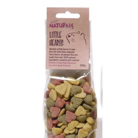 Boredom Breaker Natural Treats Little Hearts 100g - Case of 8