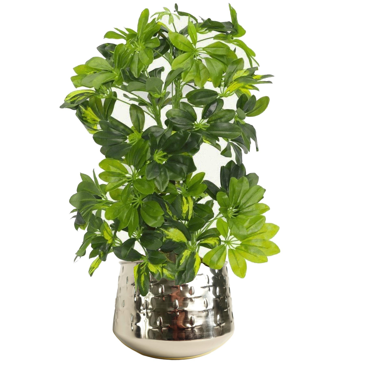 18cm Silver Cross Metal Planter by Leaf