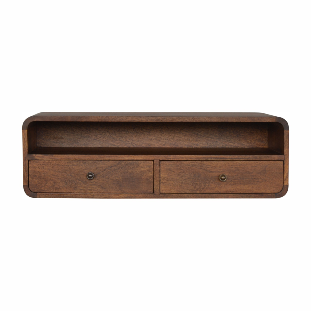 Artisan Furniture Solid Wood Floating Chestnut Open Console