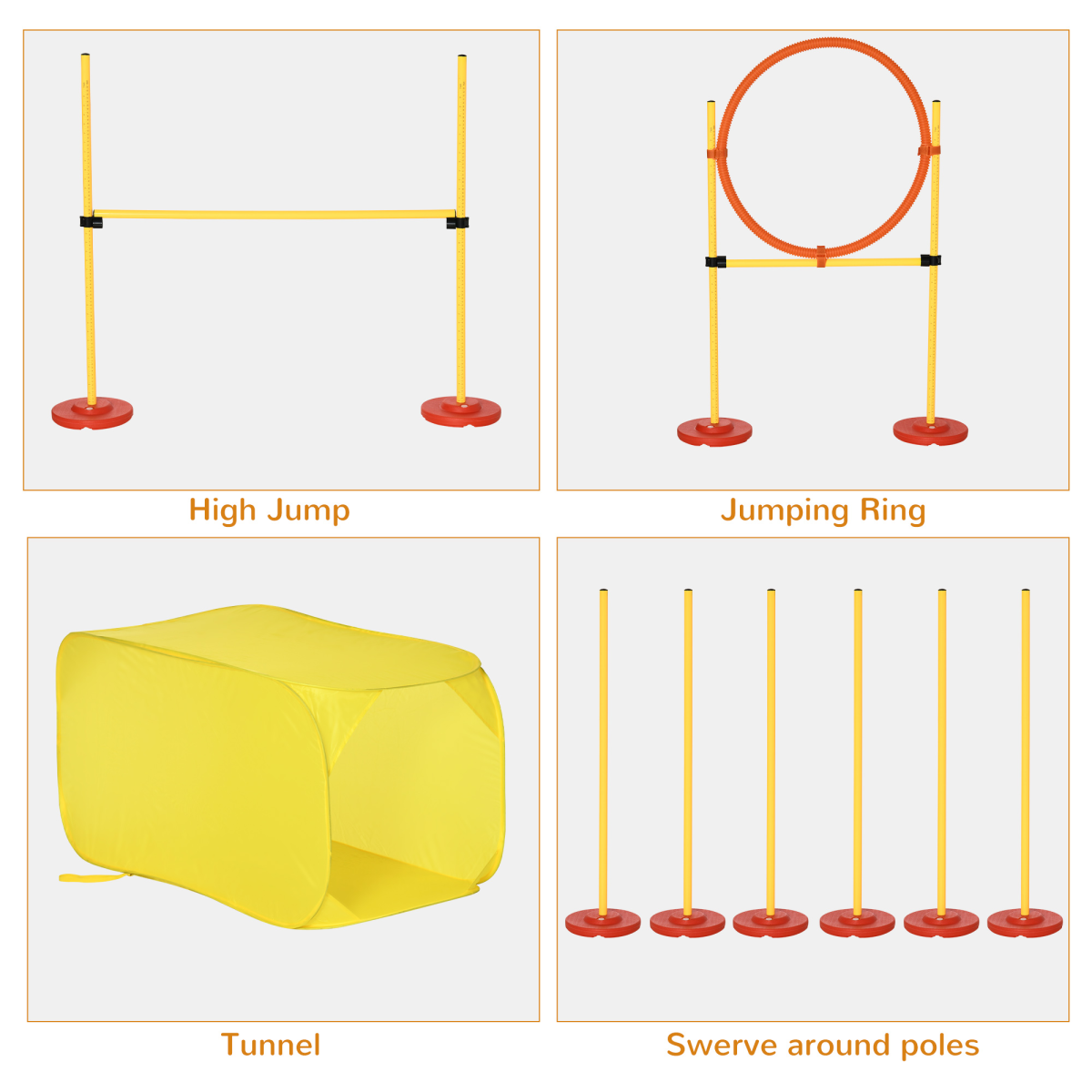 Dog agility training equipment