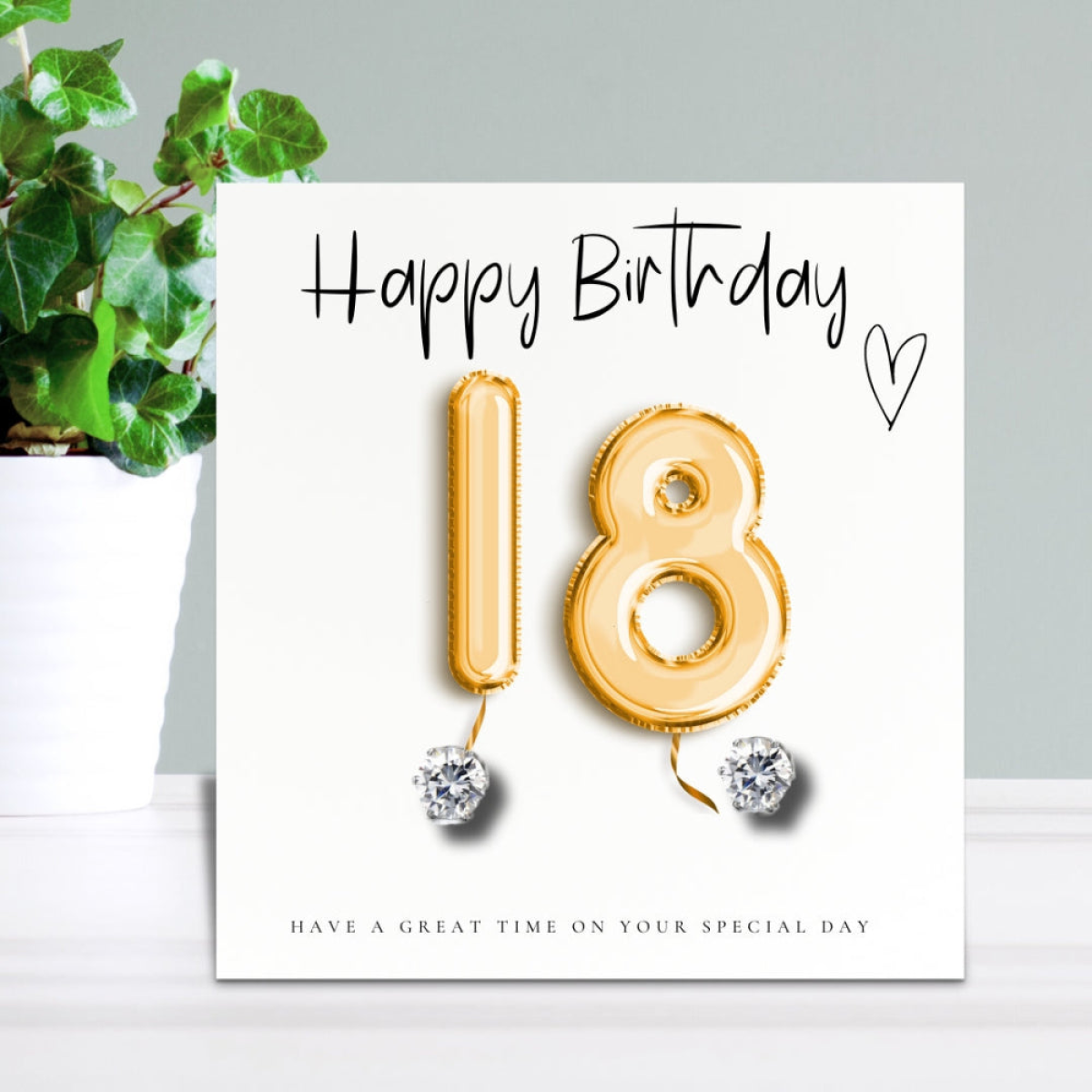 Small 18th Birthday Gold Balloons Earrings Gift Hamper | Girls 18th Birthday Gift
