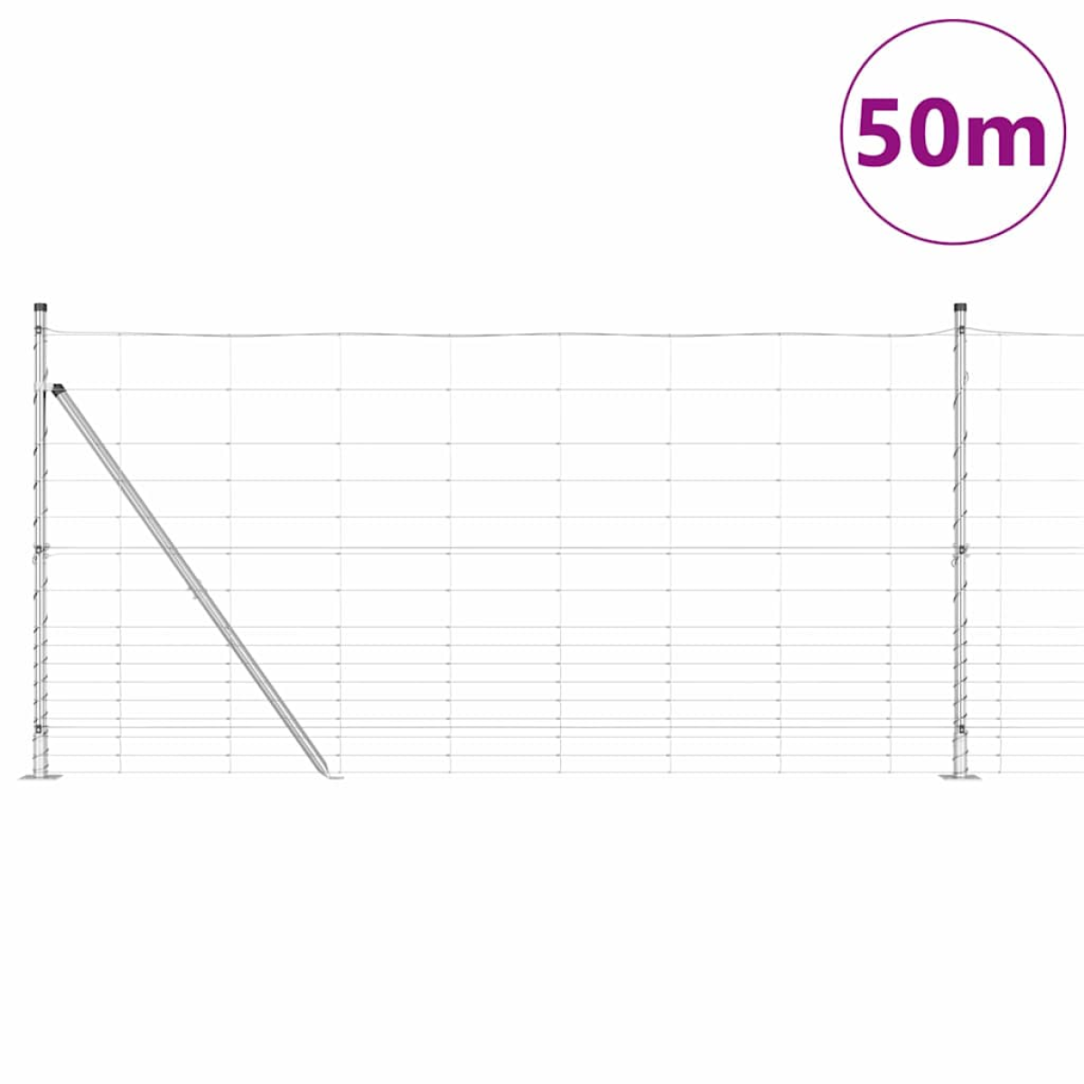 vidaXL Field Fence 1.2x50 m Galvanised Steel