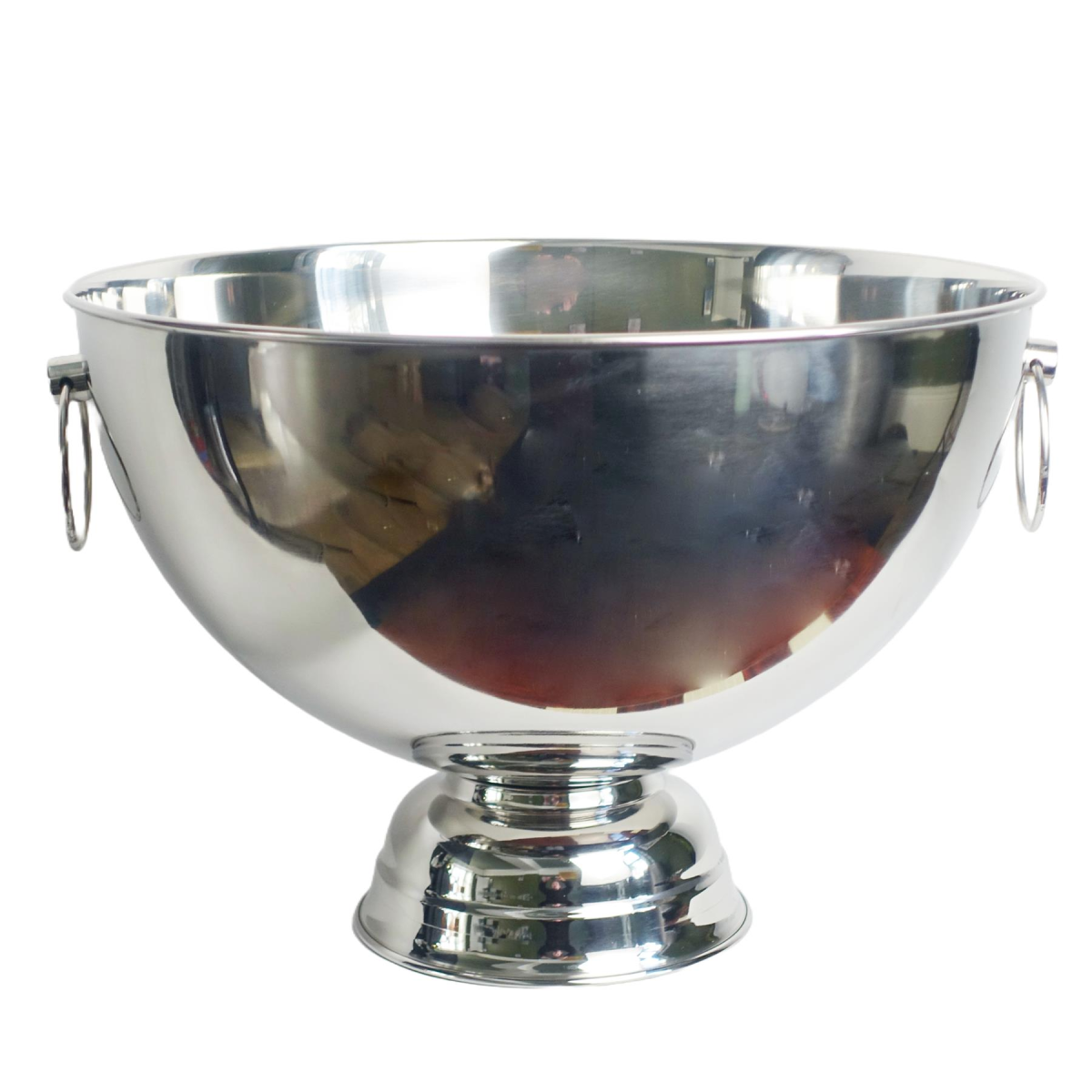 29cm XL Silver Champagne Bowl Metal Planter
