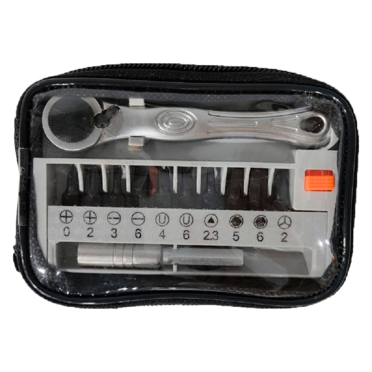 12 in 1 Portable Mini 1/4 Quick Ratchet Socket Wrench & Screwdriver Bits Set Hand Repair Tool