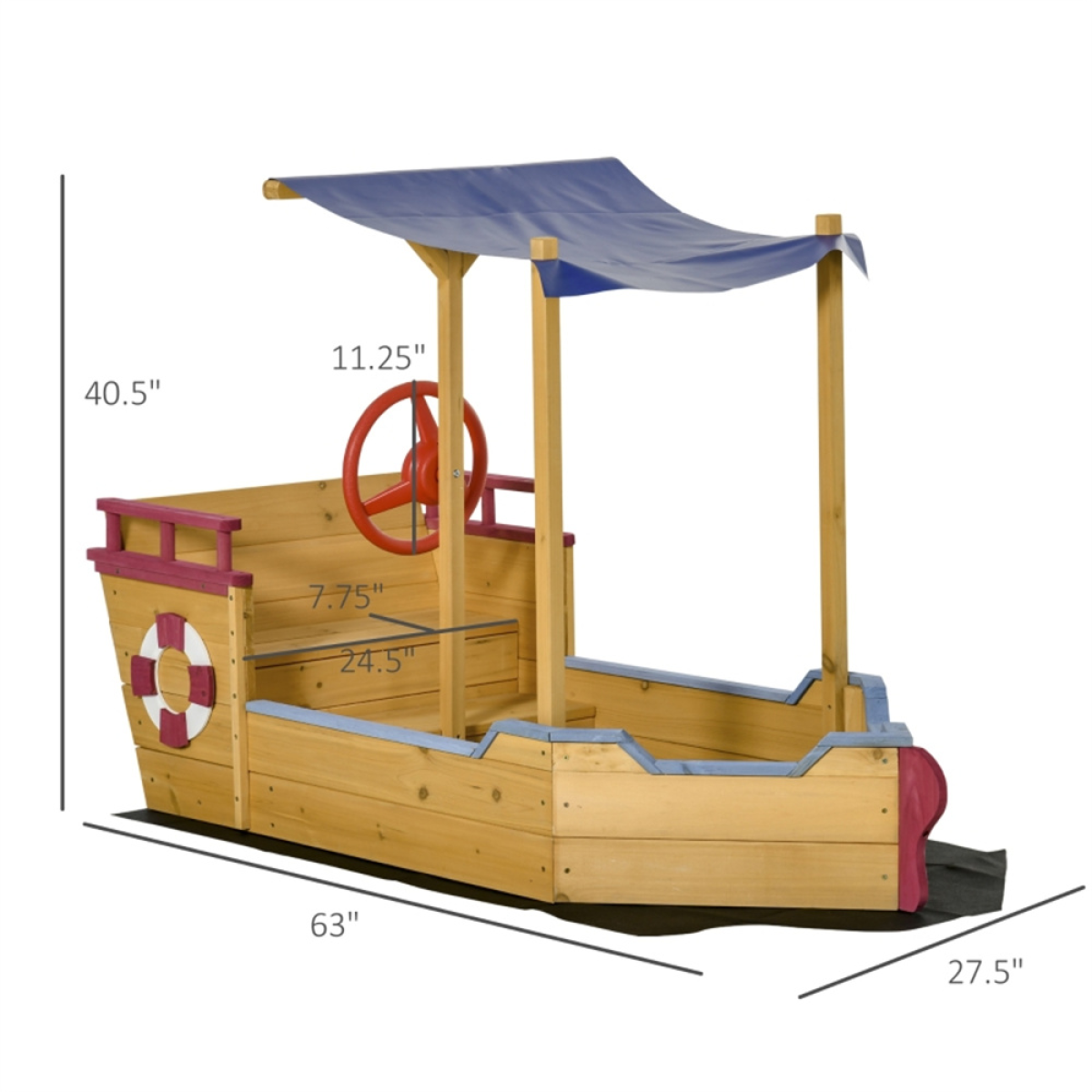 Kids Sandbox with Cover ( Amazon Shipping)(Prohibited by WalMart)