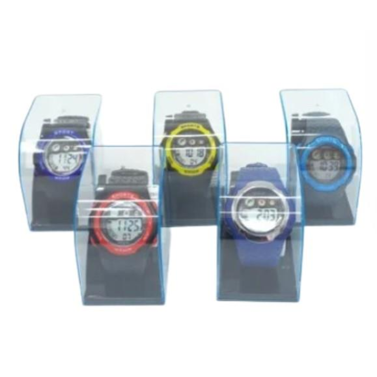 POLIT Childrens Delux Digital watch in Tin, assorted stlyes and colours varied CW-0026
