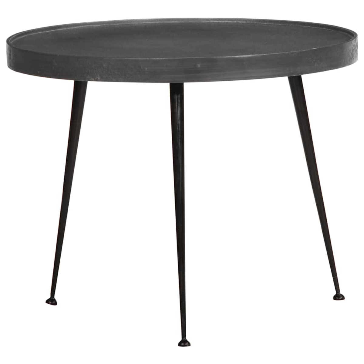 vidaXL Coffee Table 3 pcs Black Engineered Wood