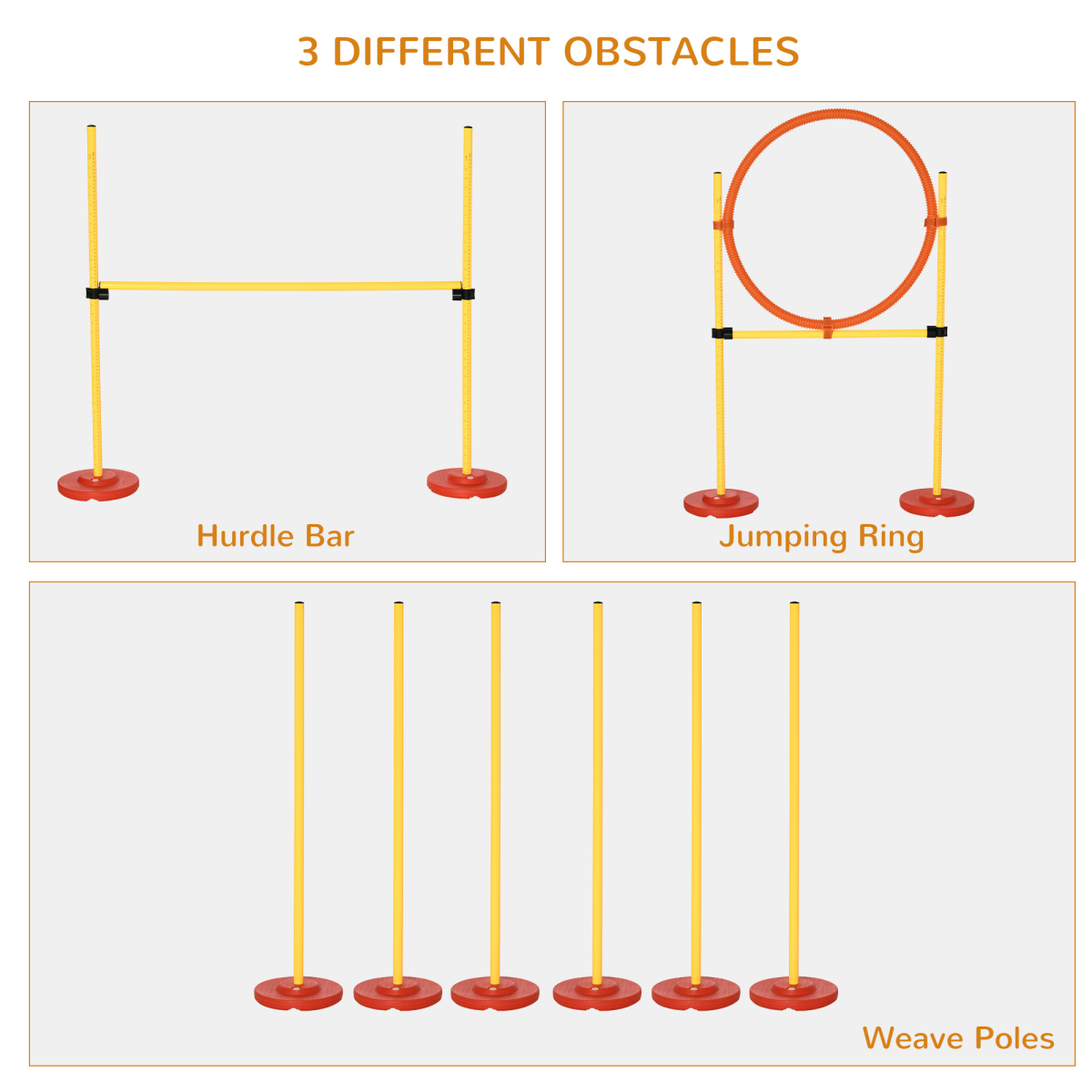 Dog agility training equipment