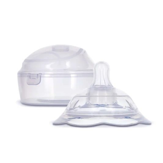 Zivvy Double-Layer Silicone Baby Nipple – Inner Feeding Correction Nipple in Box