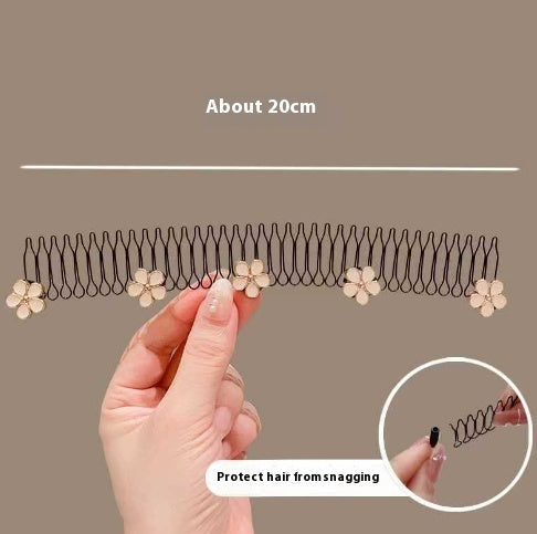Back Head Invisible Inverted Hair Comb Forehead Hair Band