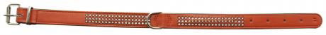 Nobby Dbl Bk Swarovski Crystal Collar Terracotta 22mmx52cm