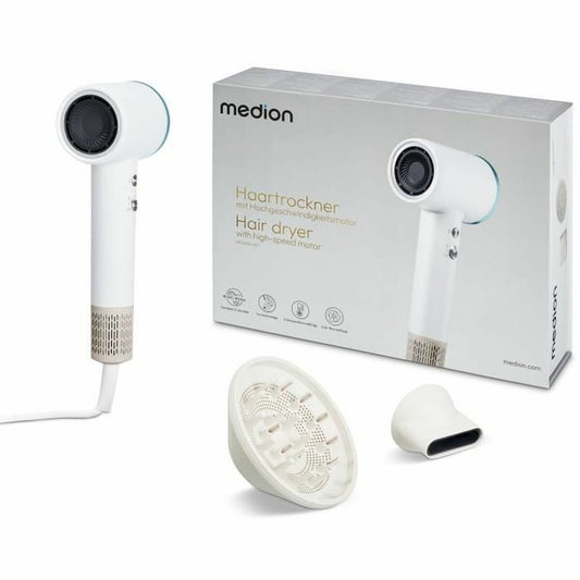 Hairdryer Medion White 1600 W