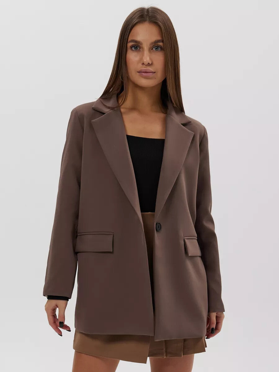 Casual Long Sleeve Loose Slimming Thin Coat