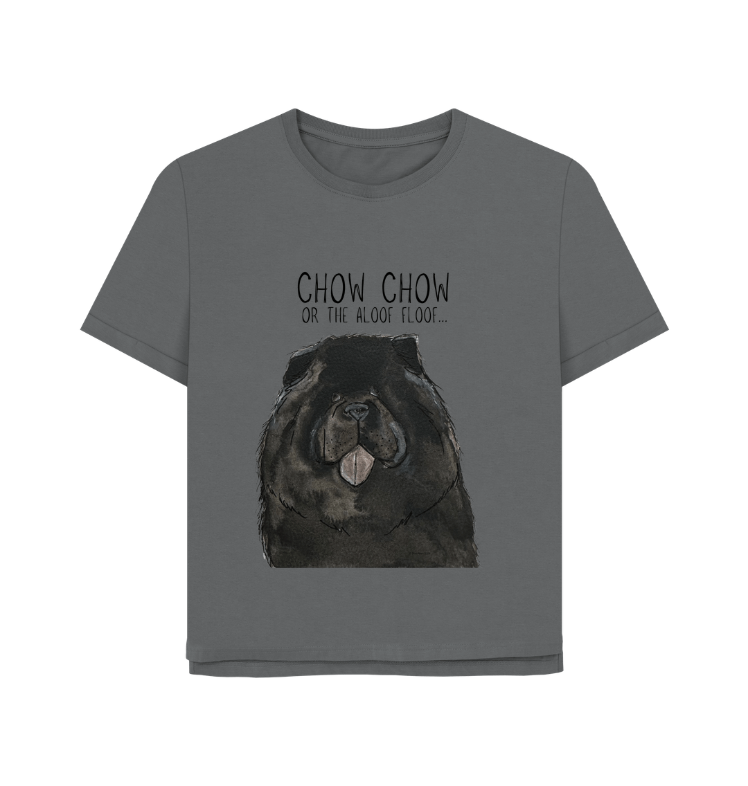 Black Chow Chow Women's Relaxed Fit T-Shirt – Featuring the Aloof Floof!