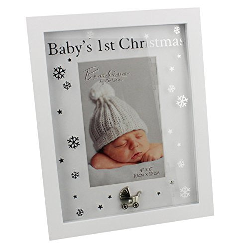 Bambino by Juliana MDF Baby's 1st Christmas Frame 4'' x 6''