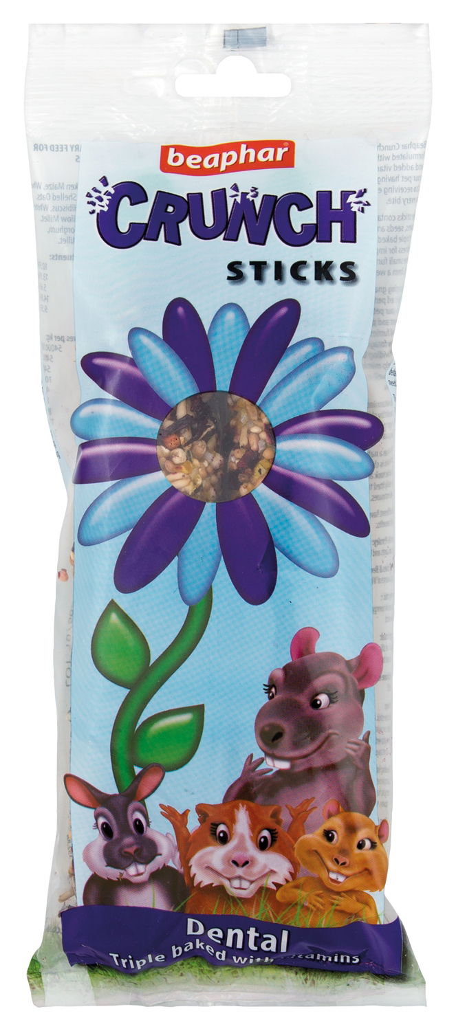 Beaphar Small Animal Crunch Sticks Dental 2 Pack - Case of 6
