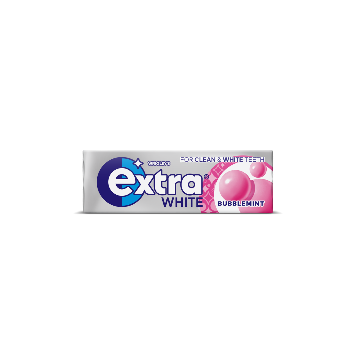 30 x Extra White Bubblemint Chewing Gum Sugar Free 10Pc - 10PCE