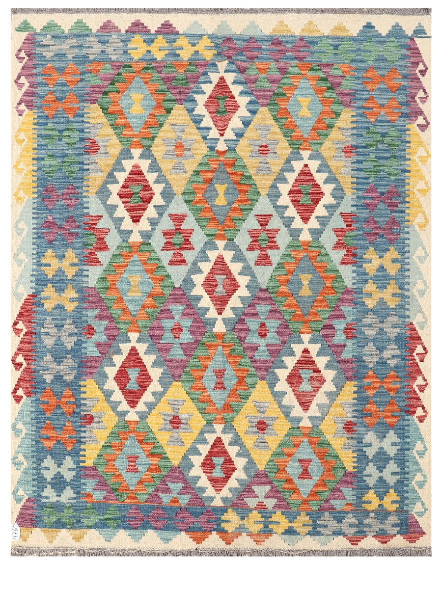Maimana Afghanistan Kilim Rug - 206 x158 cm