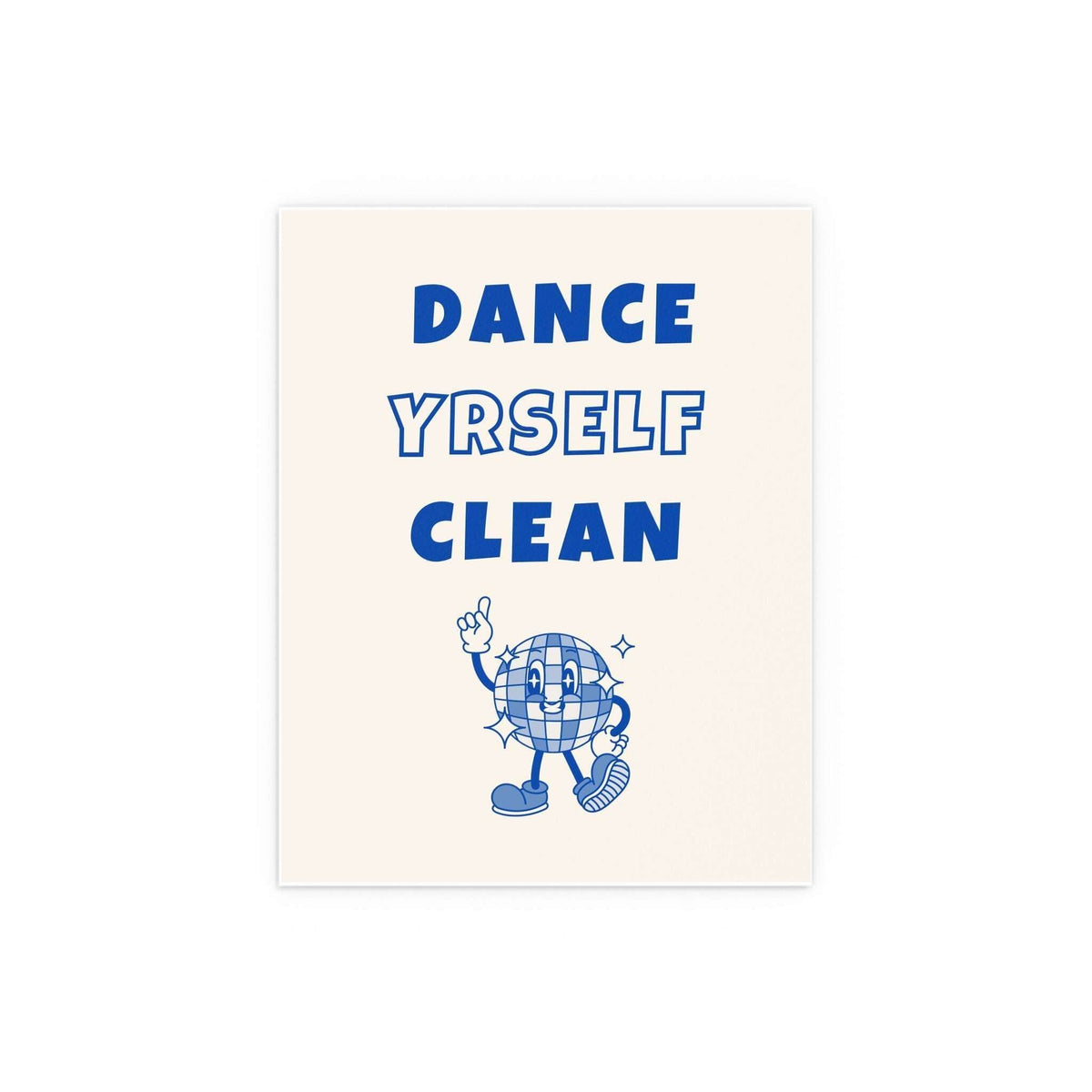 LCD Soundsystem - Dance Yrself Clean (Off-white + Blue)