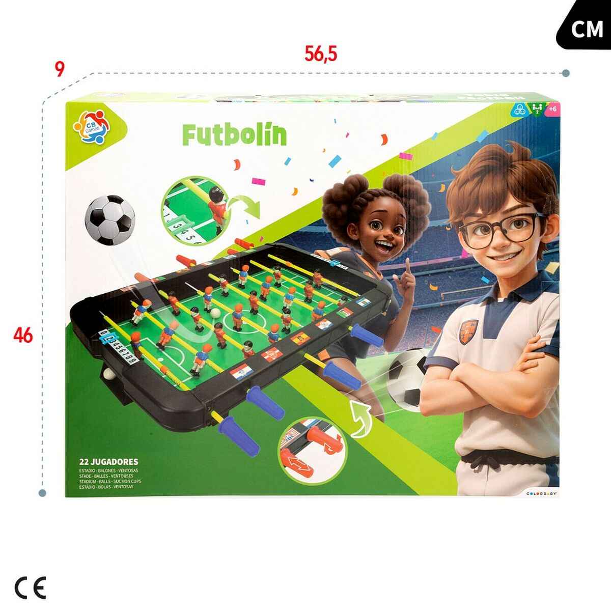 Table-top football CB Games 45 x 8 x 55 cm (2 Units)