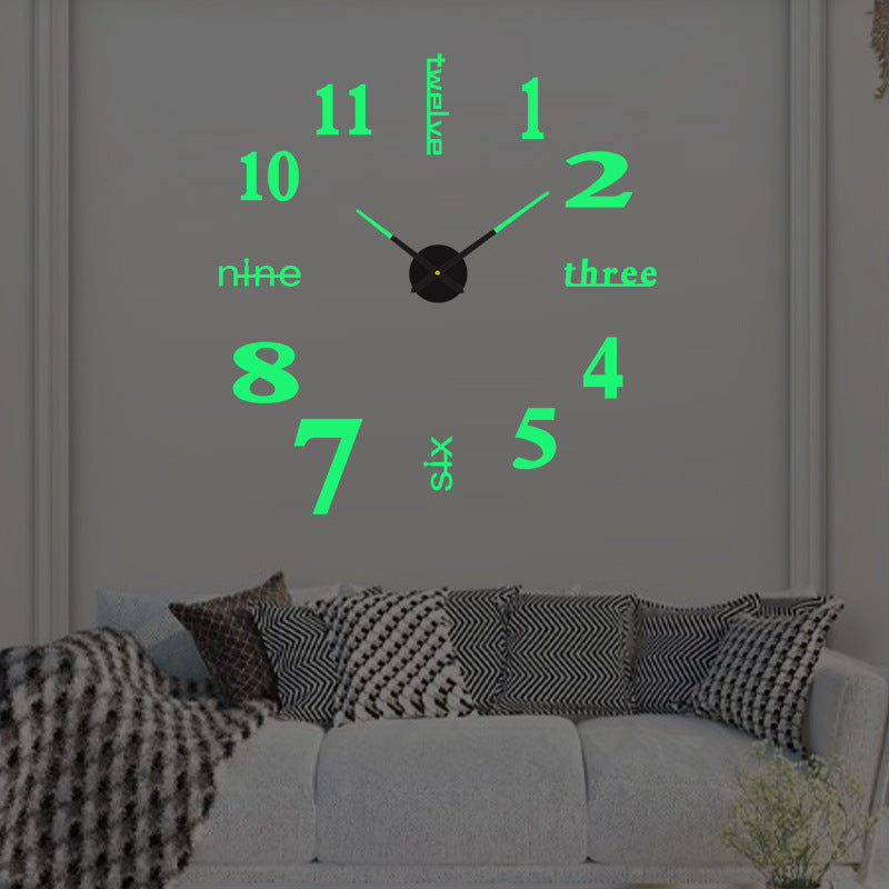 Living Room Super Acrylic DIY Wall Clock Living Room