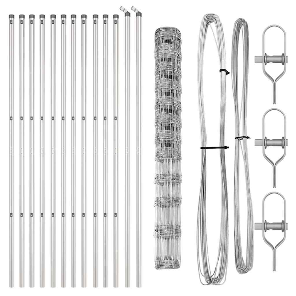 vidaXL Field Fence 1.4x25 m Galvanised Steel