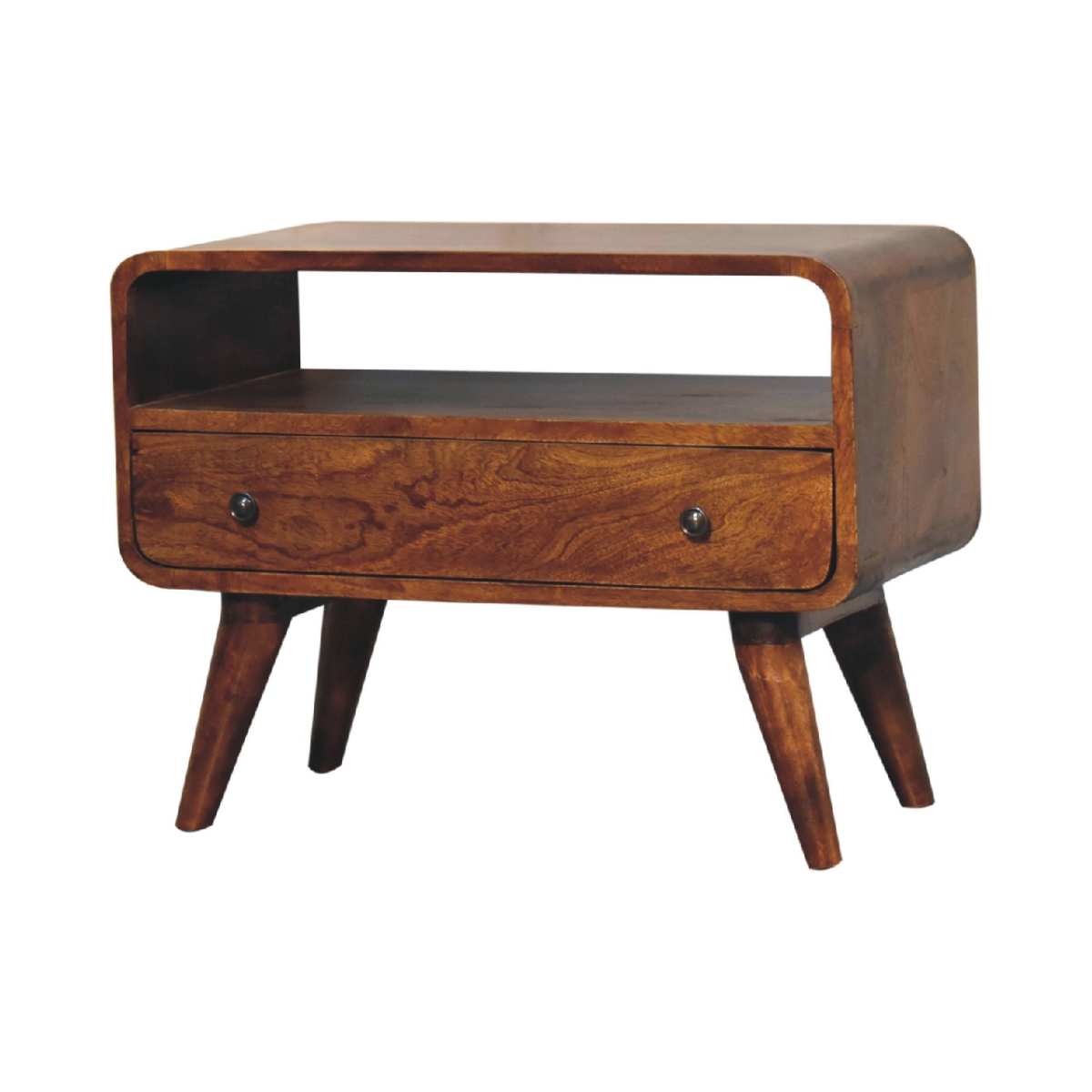 Artisan Furniture Solid Wood Mini Chestnut Curved Media Unit