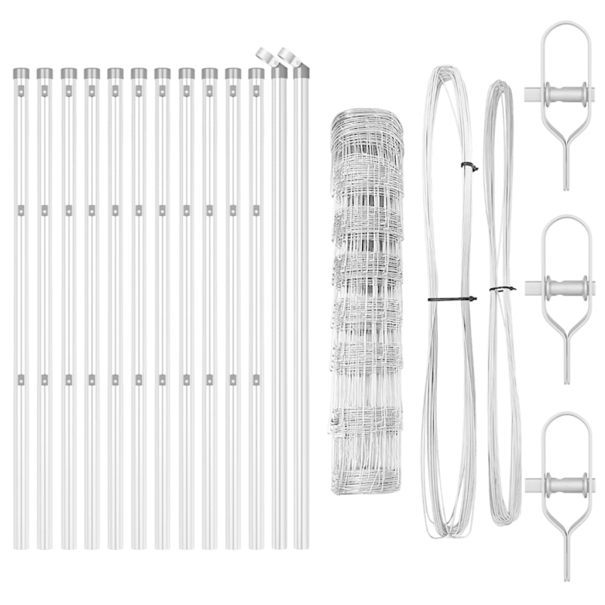 vidaXL Field Fence 0.8x25 m Galvanised Steel