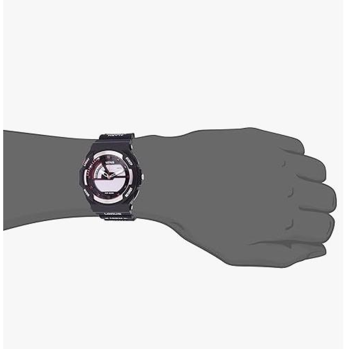 Lorus Mens Sports Chronograph Analog/Digital Black Rubber Strap Watch R2321MX9 BRAND NEW BUT NEEDS BATTERY