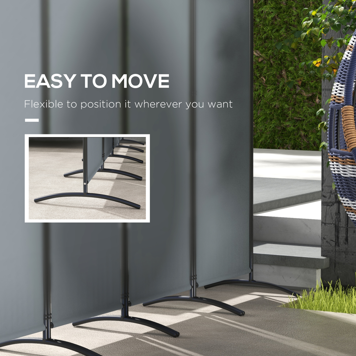 Outdoor Privacy Screen - 360° Foldable Design for Versatile Shading