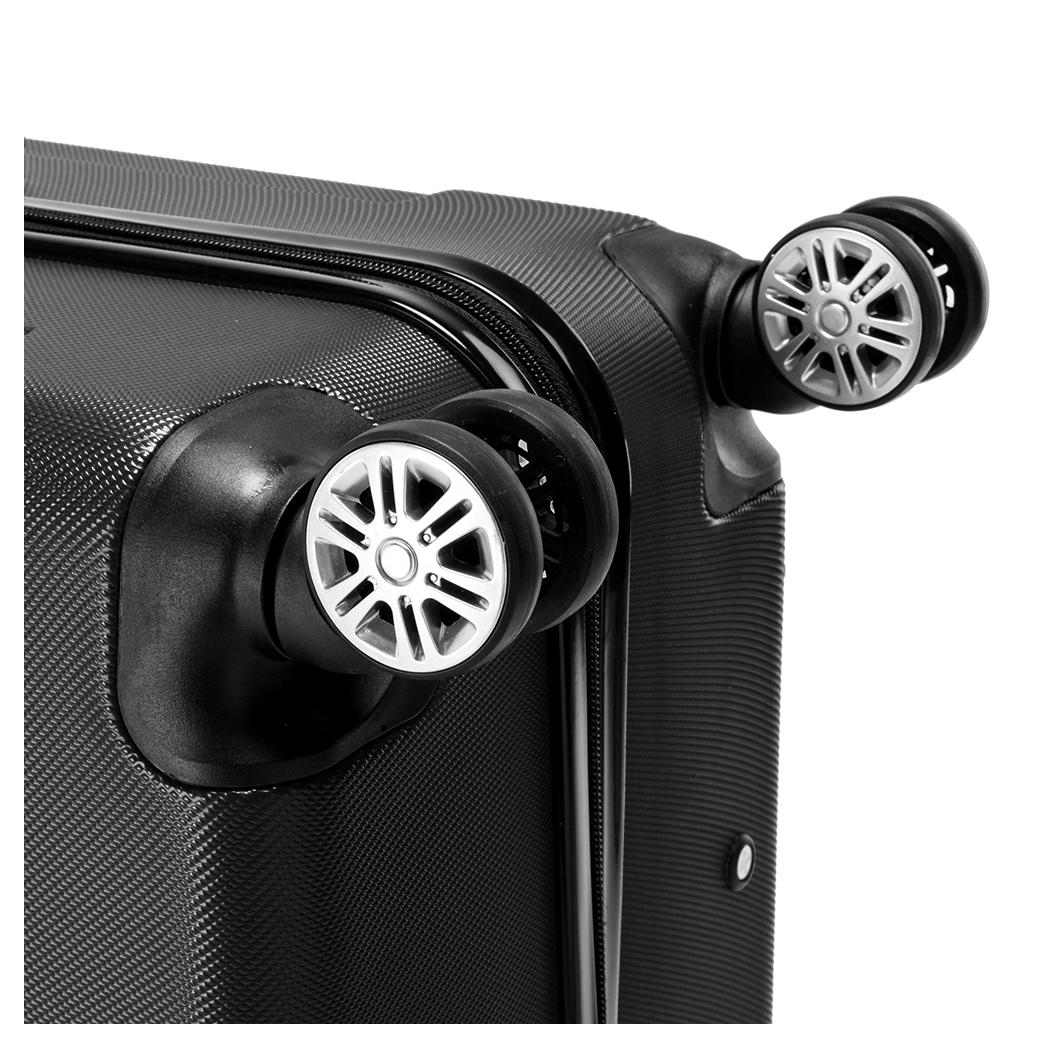 3 Pcs Suitcase Lightweight ABS Carry-on Hand Luggage 4 Spinner Wheels Trolley Case