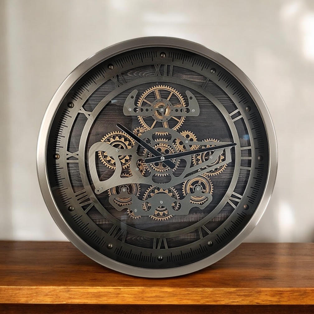 46CM GEAR CLOCK
