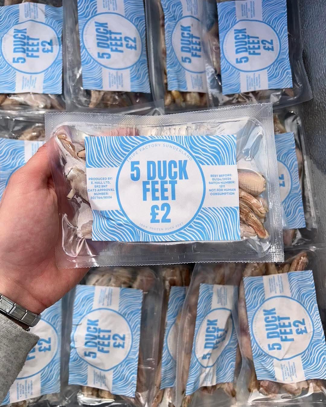 5 Duck Feet - Tripefactory Sunderland - Raw Frozen Treats