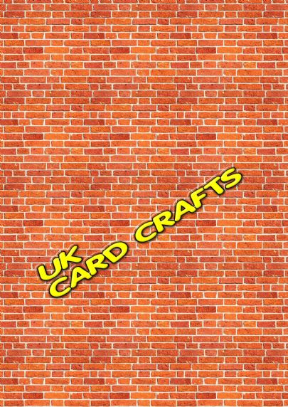 5 x A4 Brick Wall Backing Papers - 100gsm