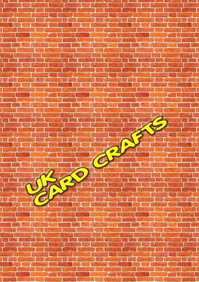 5 x A4 Brick Wall Backing Papers - 100gsm