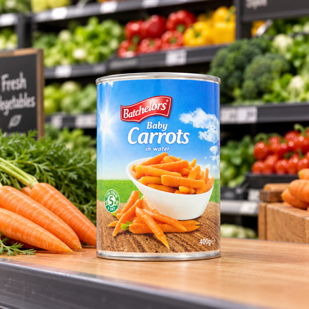 12 x Batchelors Baby Carrots - 400G