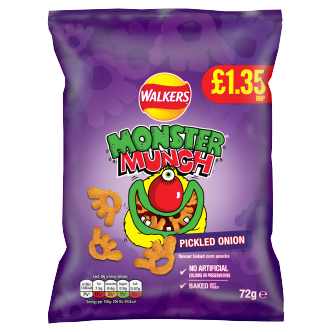 18 x Monster Munch Pickled Onion - 72GM