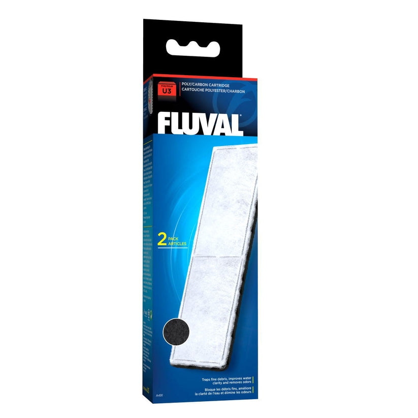 Fluval U3 Poly/carbon Cartridge 2pack