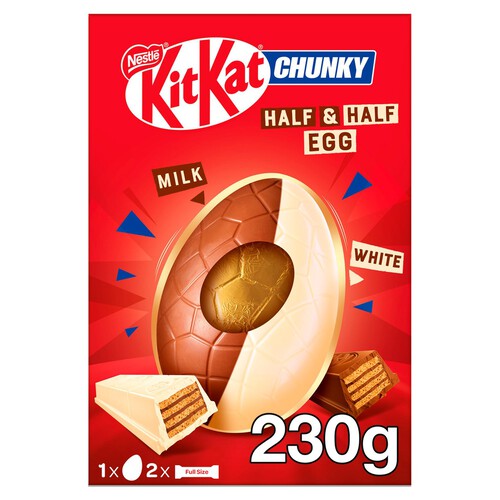 4 x Kit Kat Chunky White & Milk Giant Egg - 230GM
