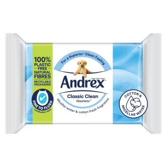 12 X Andrex Washlets Classic Clean 36 PACK
