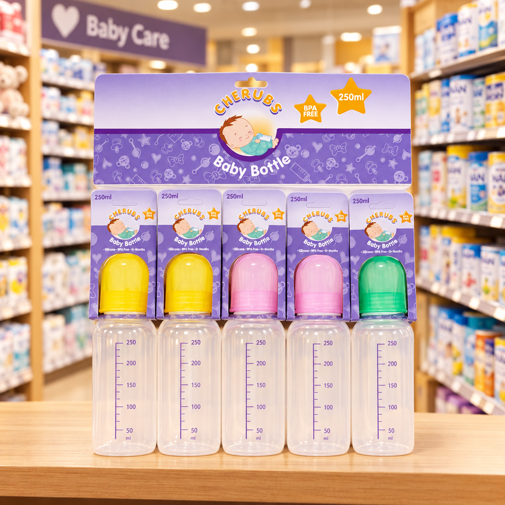 12 x Cherubs Baby Bottle - 250ML