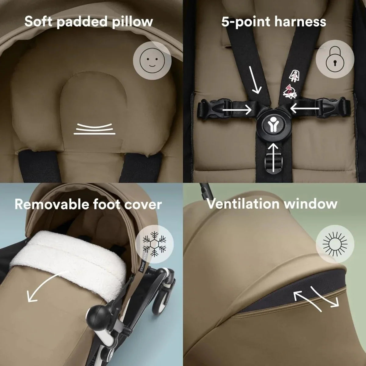 Stokke / Babyzen Stokke YOYO³ 0+ Newborn Pack - Stone