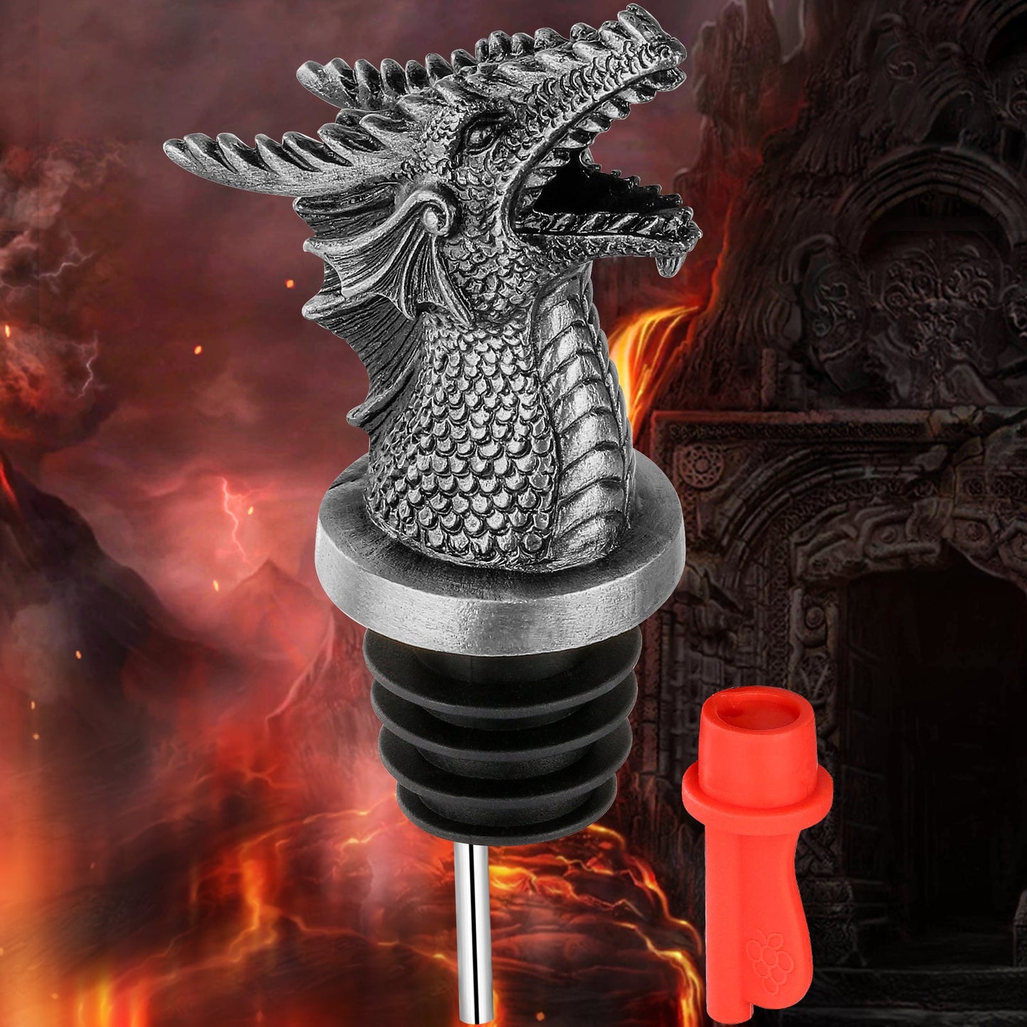 Dual Function Faucet Dispenser, Wine Stopper, Bottle Stopper, Interesting Faucet Dispenser For Cocktails And Whiskey Bottles, Kitchen Accessories