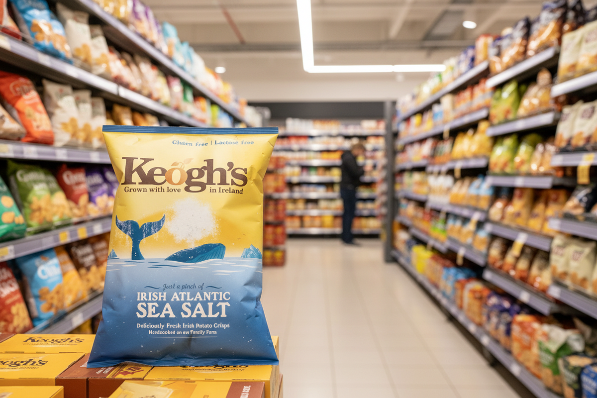 24 x Keogh's Irish Atlantic Sea Salt 45G