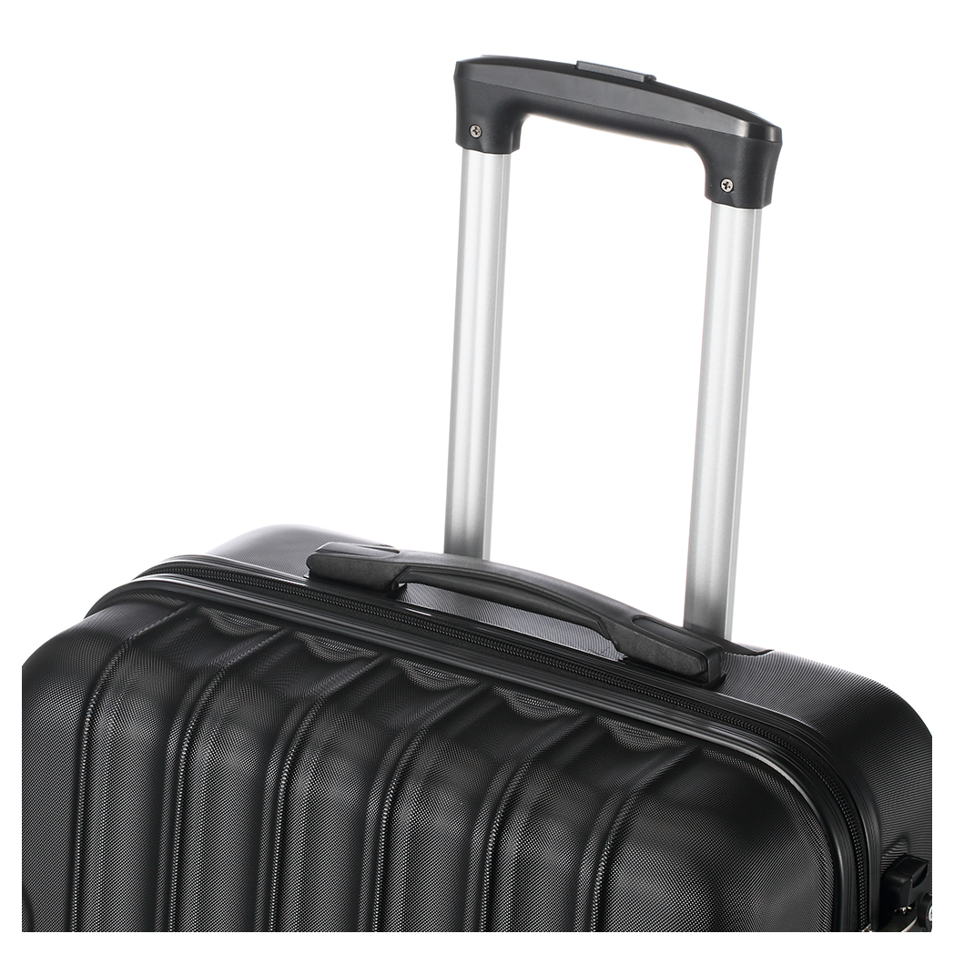 3 Pcs Suitcase Lightweight ABS Carry-on Hand Luggage 4 Spinner Wheels Trolley Case