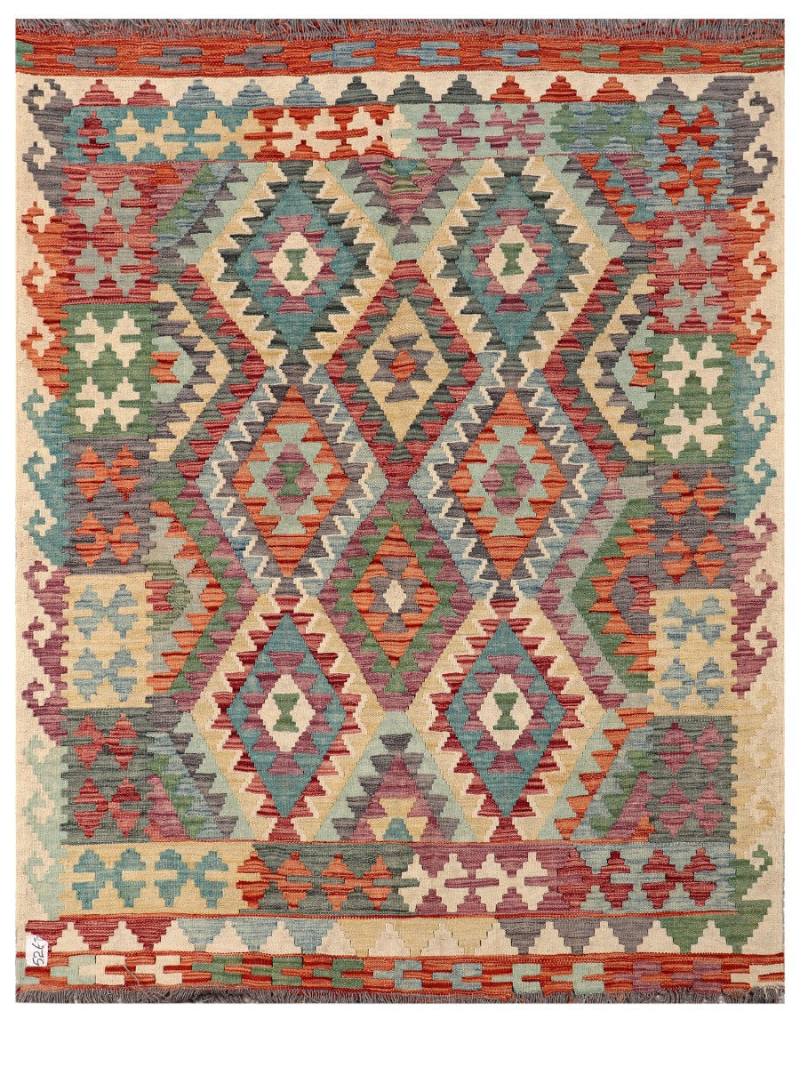 Maimana Afghanistan Kilim Rug - 192 x149 cm