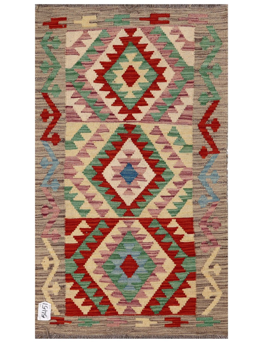 Maimana Afghanistan Kilim Rug - 123 x 71 cm