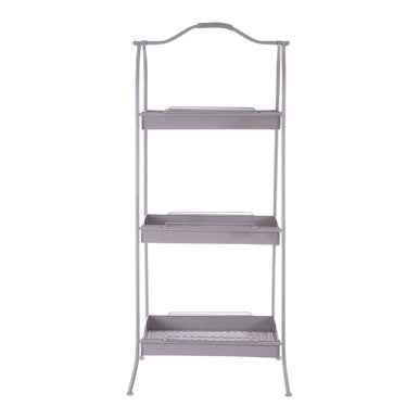 Lexa Grey Metal Storage Rack